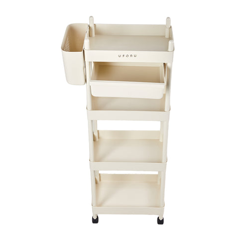 4-Tier Rolling Cart with Drawer, WM0793