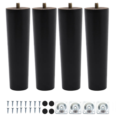 4Pcs Vertical Wooden Furniture Legs, FA250074