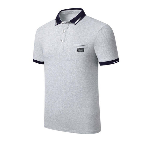 Turn Down Collar Short Sleeve Polo Shirt, CC290051