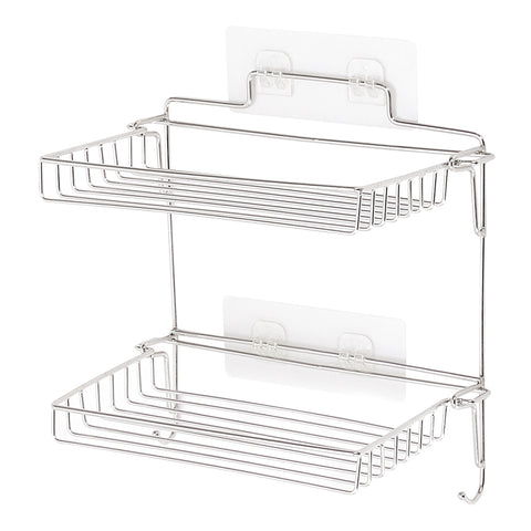 2-Tier Wall-mounted Folding Storage Rack, WM0715