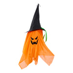 2Pcs Halloween Decorations Ghost Witch Hats with LED Lights, JR0021