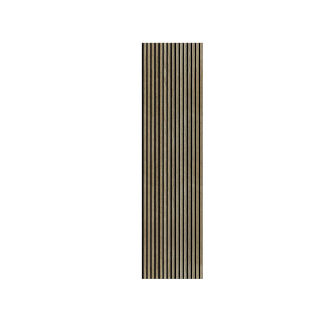 Set of 4 Indoor Wood Grain PVC Slat Wall Panels Background Decor, KA0070