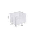 8 Panels Portable Clear Pet Playpen Fence for Outdoor and Indoor Use, CT0642 (Ver.2)