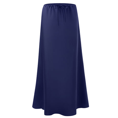 High-waisted A-Line Satin Skirt, CC060512 (Ver.2)