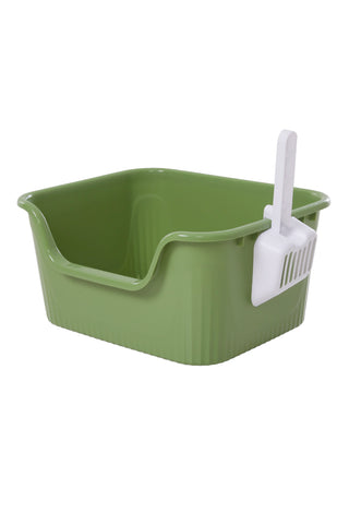 Open Top Cat Litter Box with Scoop, CT1305