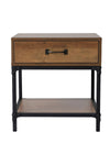 Retro Wood Bedroom Nightstand Bedside Table, ZH1630