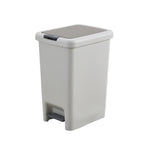 10L Foot Pedal & Press-to-Open Plastic Trash Bin, WZ0271