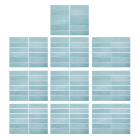 10Pcs Self-Adhesive Wall Tile Stickers, HF070027 (Ver.2)