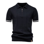 Turn-Down Short-Sleeve Polo Shirt, CC290438