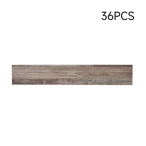 36Pcs Wood-Grain PVC Self-Adhesive Plank Flooring Set, MD040184