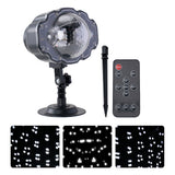 Christmas Snowflake LED Projector Light Festive Holiday Decor with Remote Control, LD540009
