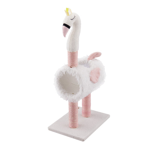 White Flamingo-Shaped Cat Scratching Post, CW0083 (Ver.2)