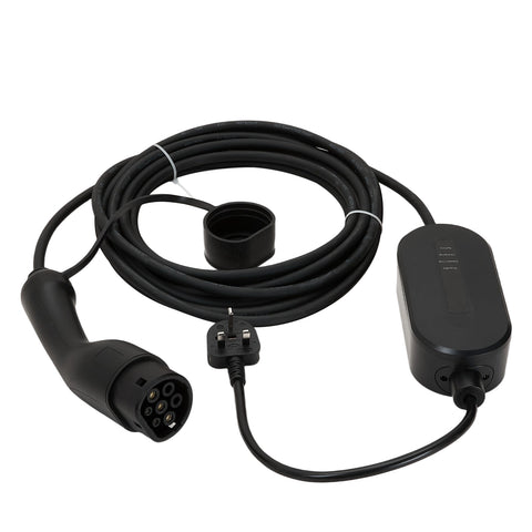 Type 2 to 3 Pin Plug EV Charger Cable with LED Indicators, US030006 (Ver.2)