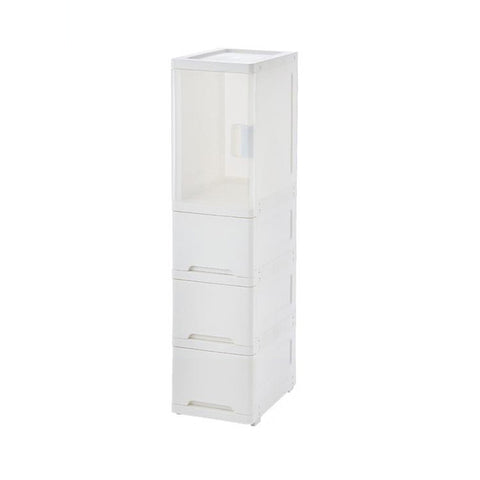 Slim Plastic Cabinet Storage Drawer Organiser with 2 Wheels, LY0215(Ver.2)