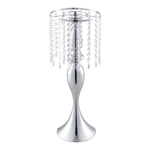 Elegant Silver Metal Wedding Table Centerpiece: Perfect for Candlestick or Flower Vases, LY0185