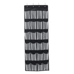 Livingandhome 24 Pocket Fabric Door Hanging Storage Bag with Hooks, SW0500