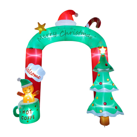 9FT/2.7M Christmas Blow-up Archway Inflatable Model Decoration, IF540034