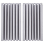 Solid Colour Grommet Top Polyester 100% Blackout Curtains Pair, LY0203