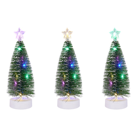 3PCS Mini Christmas Tree Set with LED Lights, JR0026