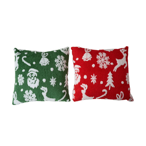 2Pcs Christmas Theme Decorative Throw Pillows, HT390593 (Ver.2)