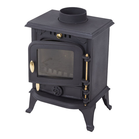 Freestanding Cast Iron Wood Burning Stove Fireplace, PM1732