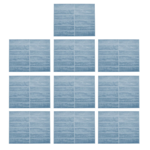 10Pcs Self-Adhesive Wall Tile Stickers, HF070025 (Ver.2)