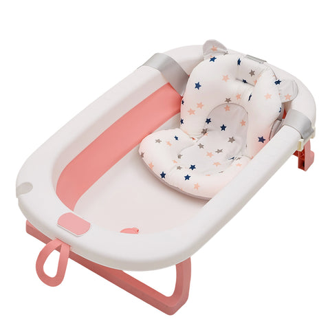 Collapsible Baby Bathtub with Soft Support Cushion, TB090016