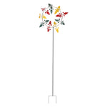 Outdoor Metal Wind Spinner Windmill Weathervane for Yard Garden Patio Decoration, GD200010