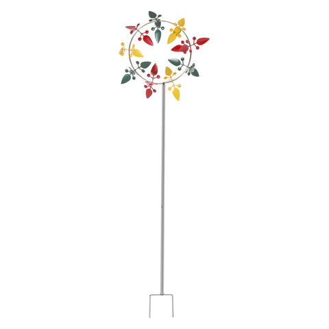 Outdoor Metal Wind Spinner Windmill Weathervane for Yard Garden Patio Decoration, GD200010