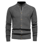 Stand-Up Collar Cardigan Sweater, CC290661
