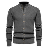 Stand-Up Collar Cardigan Sweater, CC290661