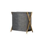 Livingandhome Modern Lanudry Hamper with Bamboo Frame, WM0468