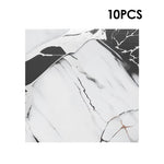 10Pcs Self-Adhesive Marble Pattern Wall Tile Stickers, HF070271 (Ver.2)