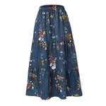 A-line Swing Pleated Midi Skirt, CC060931 (Ver.2)