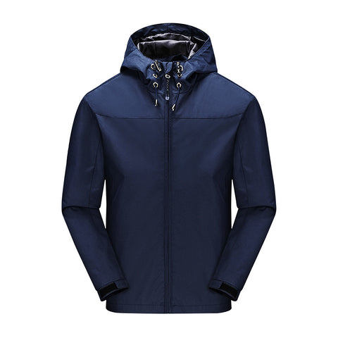 XXL-size Waterproof Hooded Hardshell Jacket Outerwear, WO0506