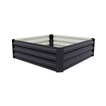 Galvanized Steel Square Raised Garden Bed Planter Box, PM1628