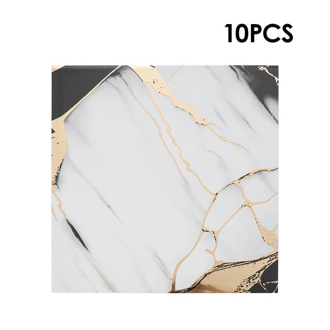 10Pcs Self-Adhesive Marble Pattern Wall Tile Stickers, HF070266 (Ver.2)
