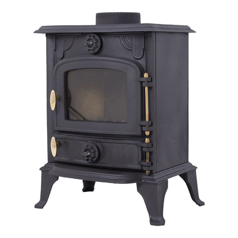 Freestanding Cast Iron Wood Burning Stove Fireplace, PM1731