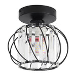 Crystal Semi Flush Mount Ceiling Light, FI0898
