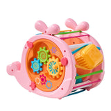 3-in-1 Early Educational Activity Whale Shape Sorter Toy for Kids, TE810014