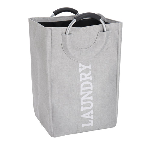 Livingandhome Foldable Linen Waterproof Laundry Hamper, WM0464
