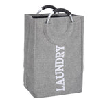 Livingandhome Foldable Linen Waterproof Laundry Hamper, WM0463