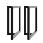2Pcs Anti-slip Black Iron Table Legs, PM1532