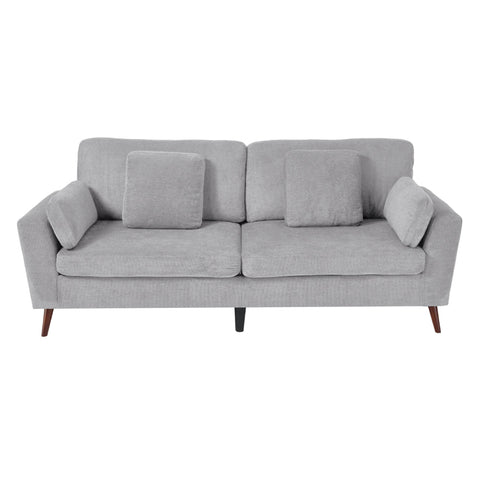 2-Seater Chenille Upholstered Sofa with Pillows, FL050242FL050243