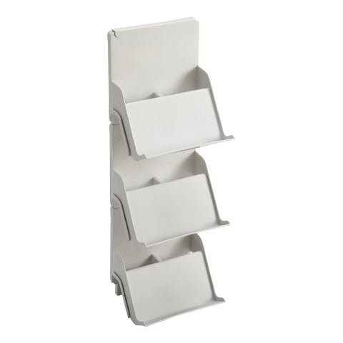 Livingandhome 3-Tier Nordic Style Assembled Plastic Shoe Rack for Home Use, WM0515
