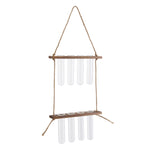 Livingandhome 2-Tier Wall Hanging Glass Plant Propagation Station, WF0252