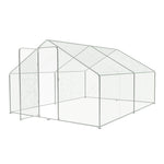 Metal Walk-in Chicken Coop Run with PE Tarpaulin, XD0027 (Ver.2)