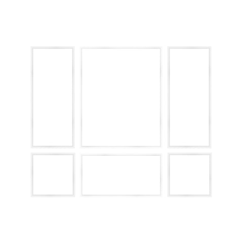 Set of 3 Waterproof Self-Adhesive Pre-Cut Wall Moulding Trim Kit, MD170044 (Ver.2)