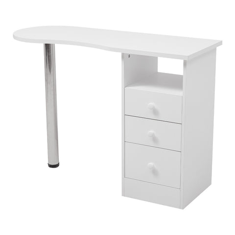 Livingandhome 3 Drawers Manicure Table for Beauty Salon and Home, JM2300