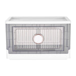 Lifeideas Foldable and Stackable Storage Box with Dual Open Door-Purple, SW0778